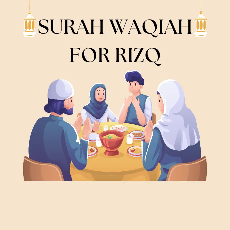 Surah Waqiah for Rizq increasing