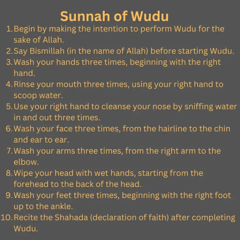 The Sunnah of Wudu: A Comprehensive Guide