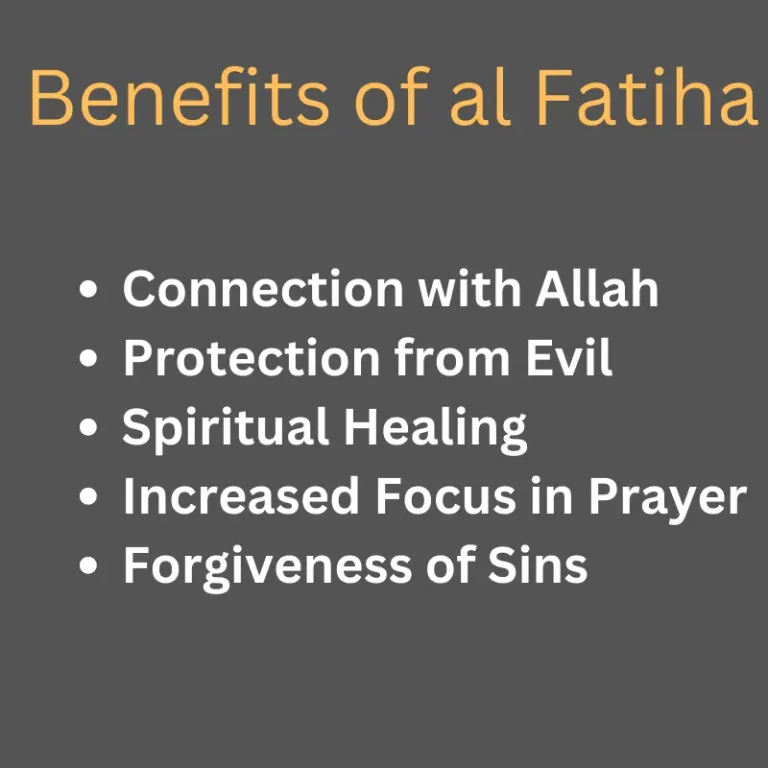 Benefits of al Fatiha