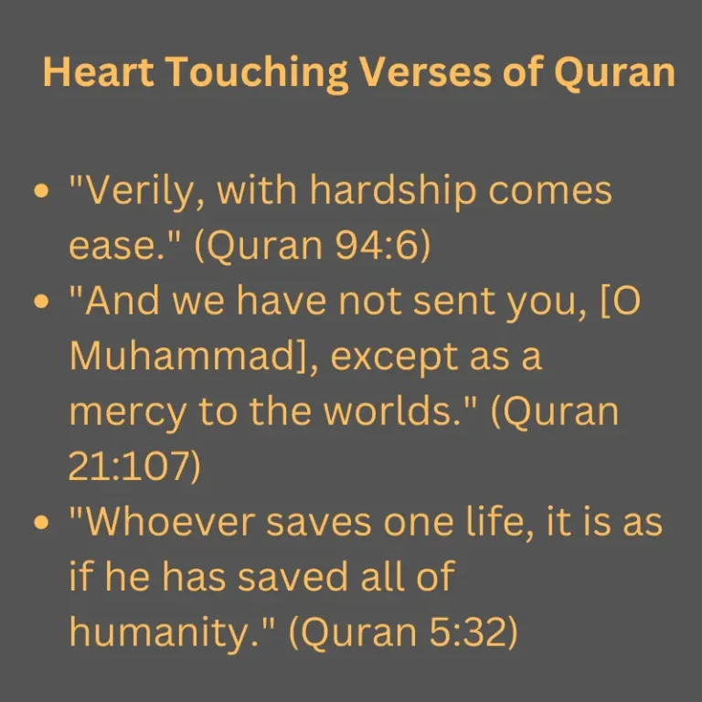 Heart Touching Verses of Quran