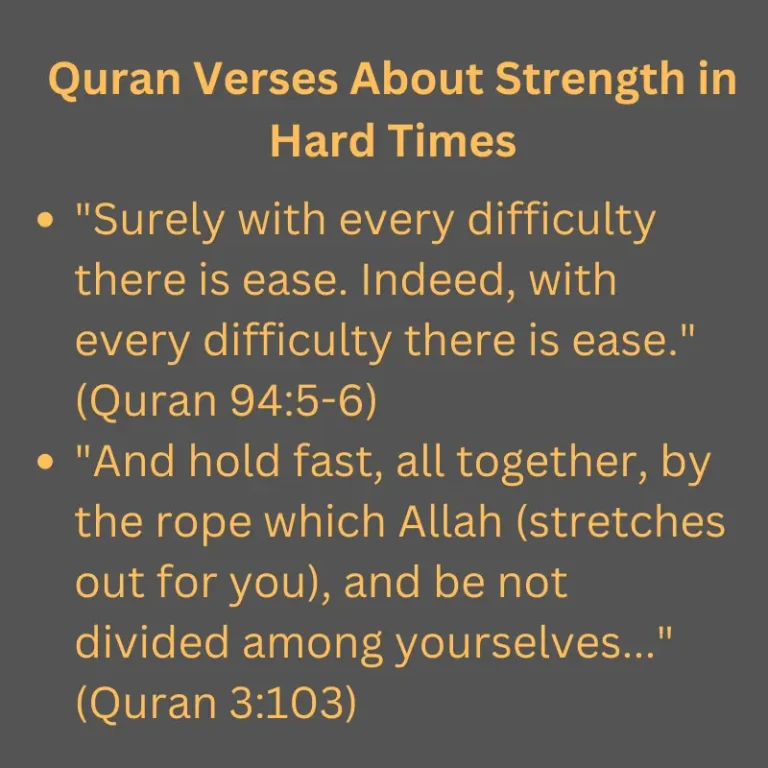 Quran Verses About Strength in Hard Times