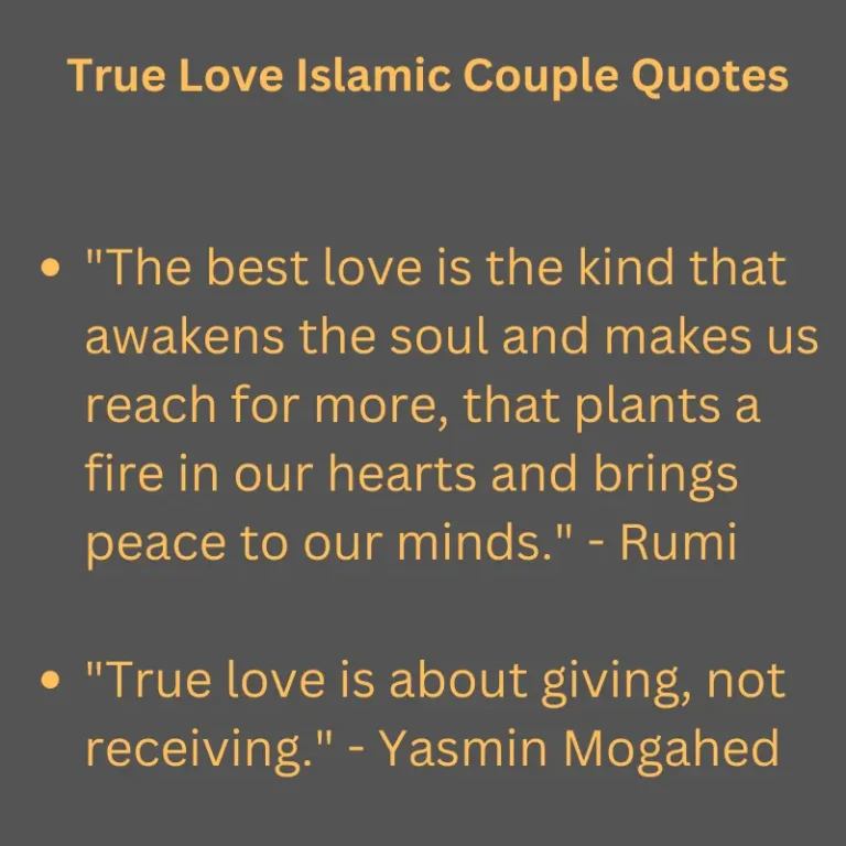 True Love Islamic Couple Quotes: Find Inspiration in Faith and Love