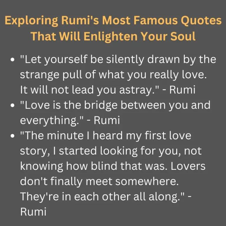 Rumi Most Famous Quotes
