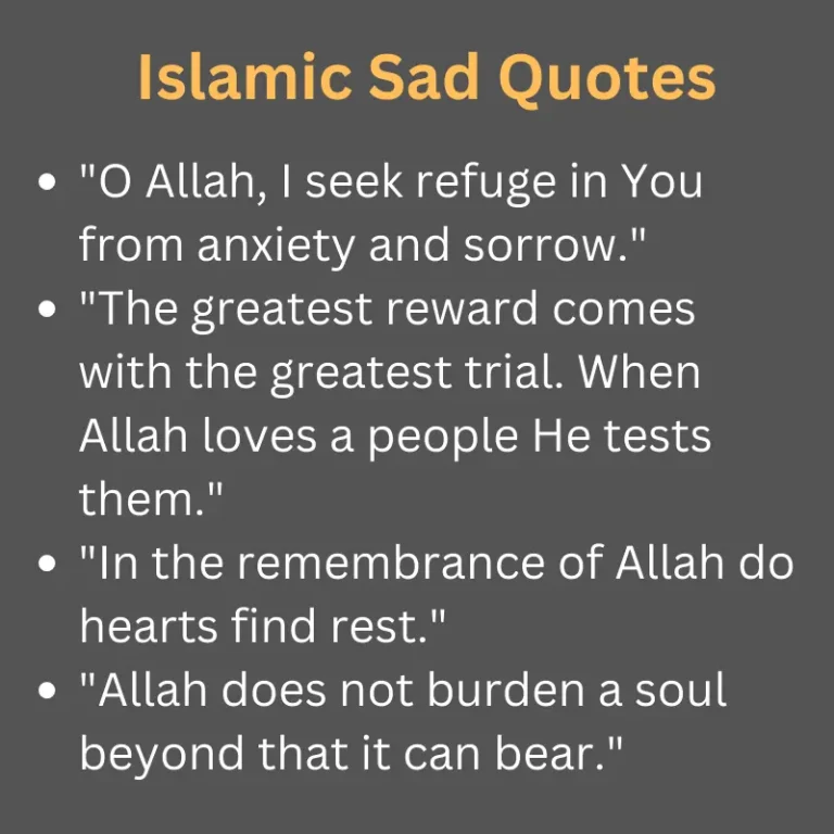 Islamic Sad Quotes: Finding Solace in Times of Grief and Sorrow