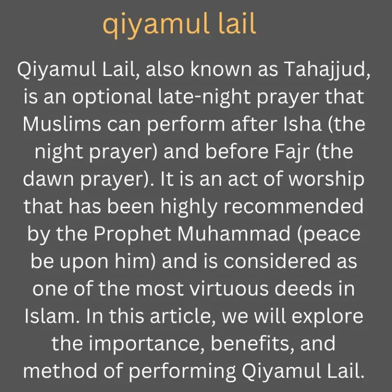 Qiyamul Lail: The Night Prayers in Islam
