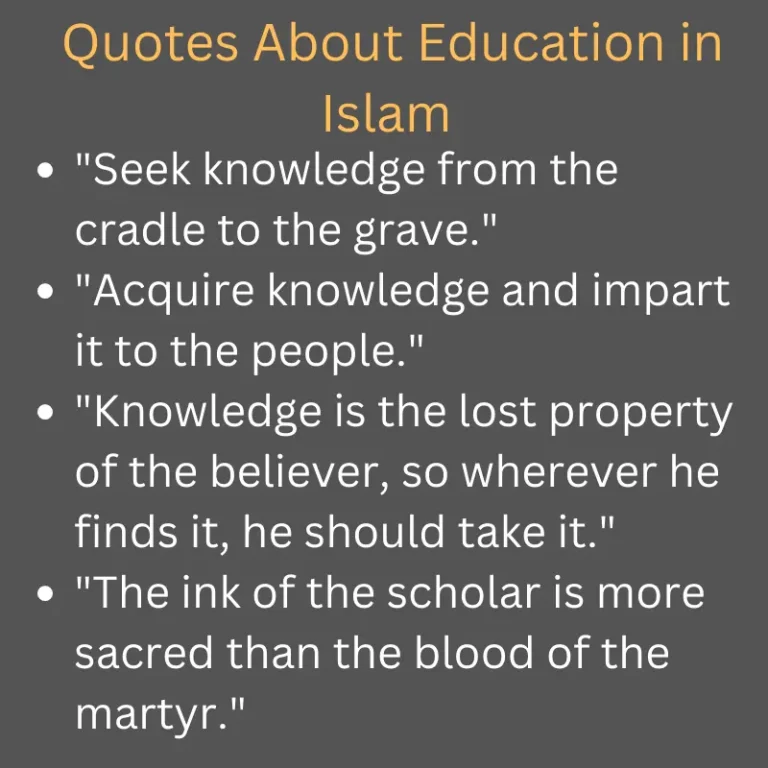 Quotes About Education in Islam