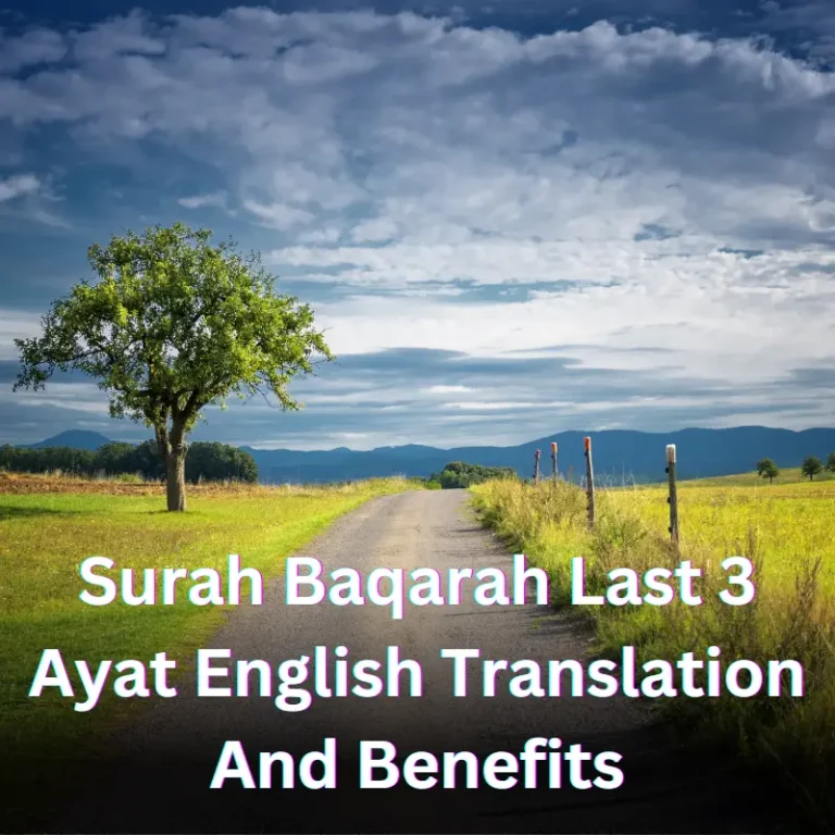Surah Baqarah Last 3 Ayat With English Translation