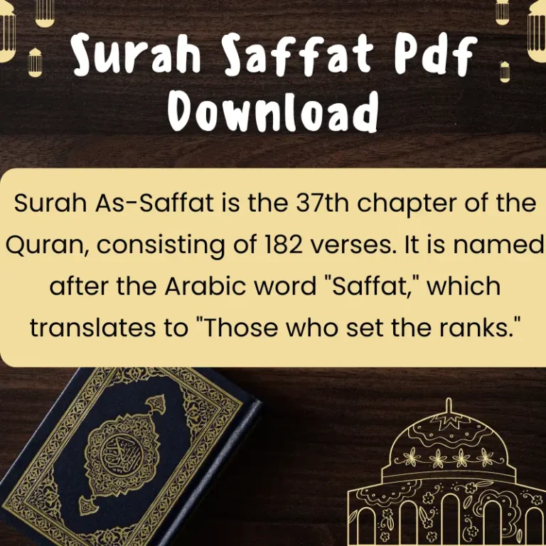 Surah Saffat Pdf Download
