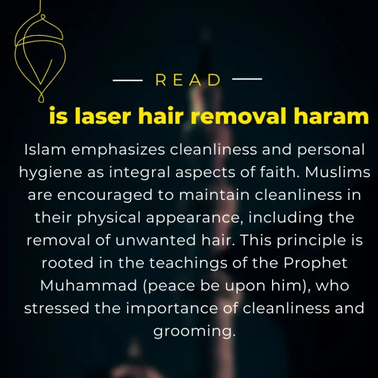 is laser hair removal haram