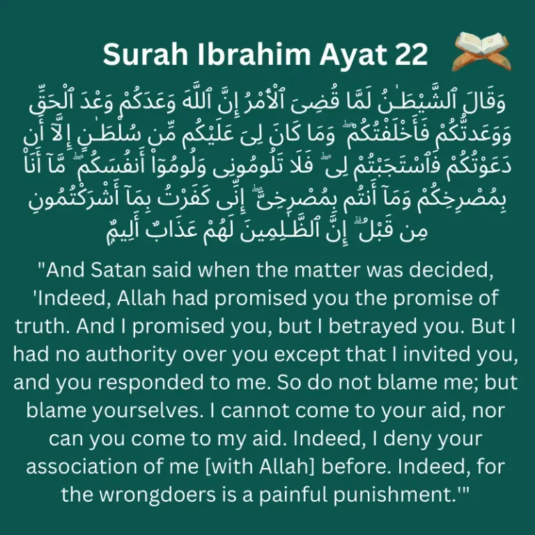 Surah Ibrahim Ayat 22