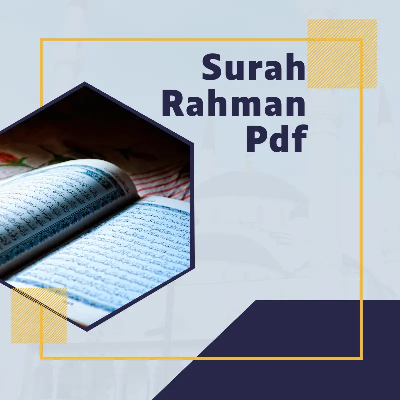 Surah Rahman Pdf