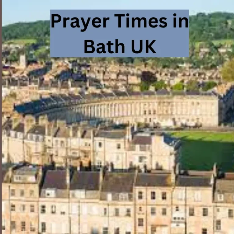 Prayer Times in Bath UK