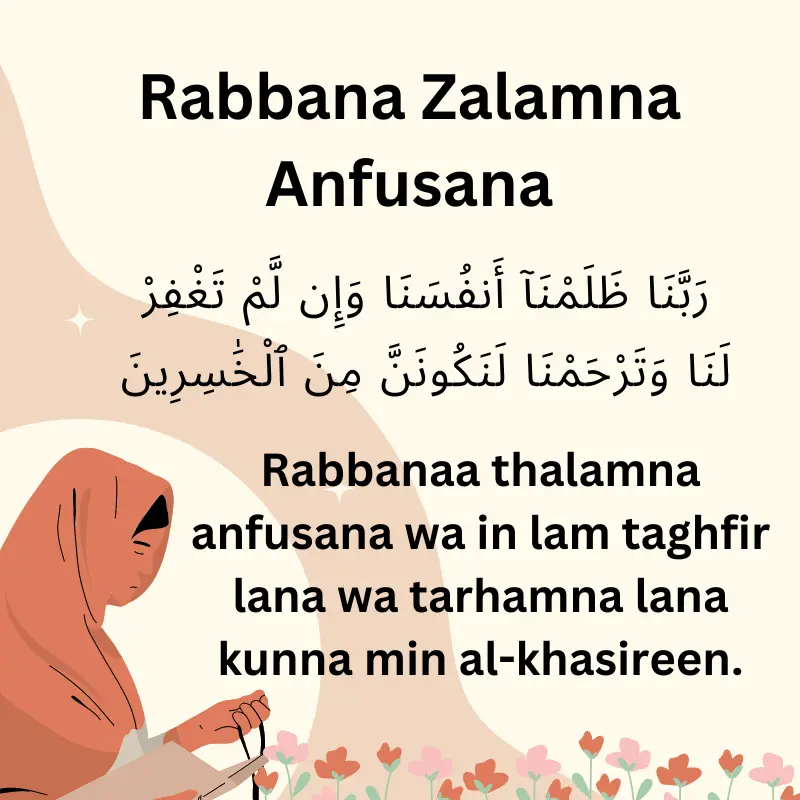 Rabbana Zalamna Anfusana