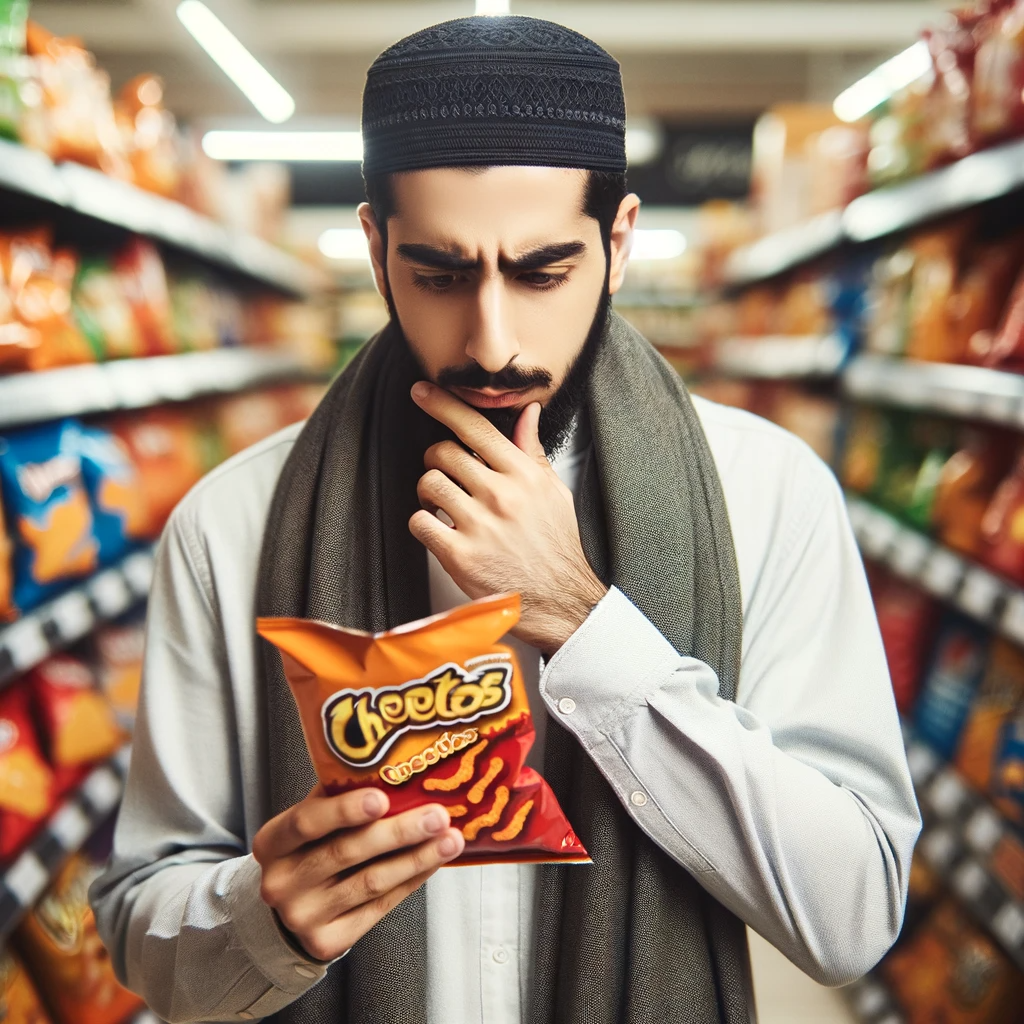 Islamic judge writing report on Cheetos halal status