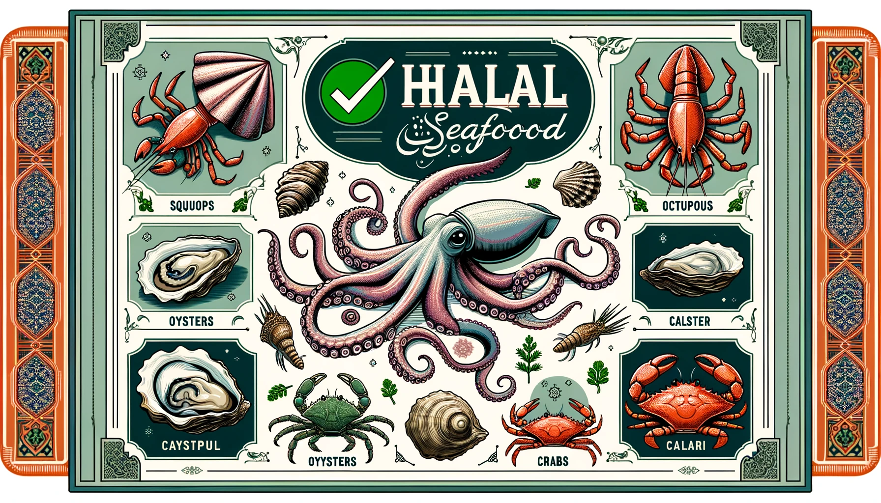 Calamari halal sign