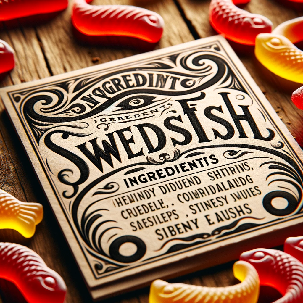 swedish fish ingredients label