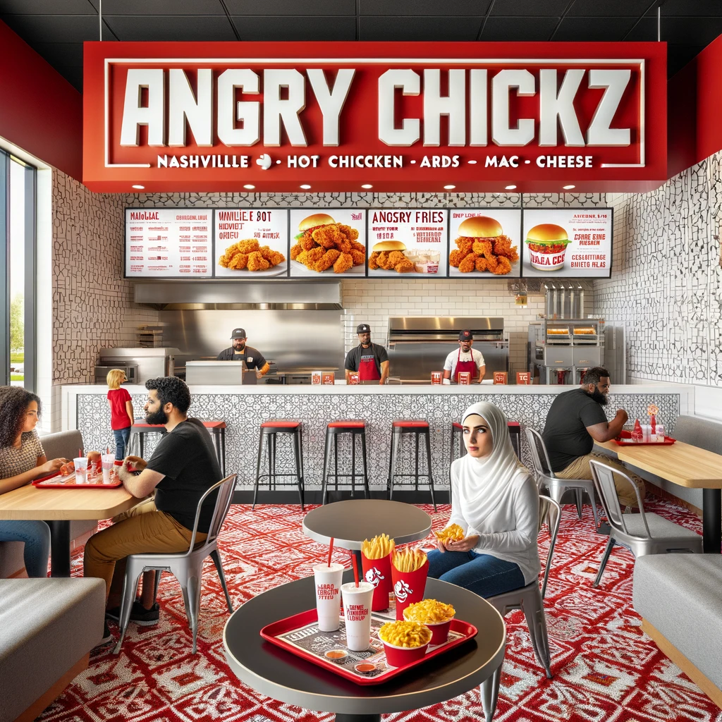 Angry Chickz halal chicken sandwich